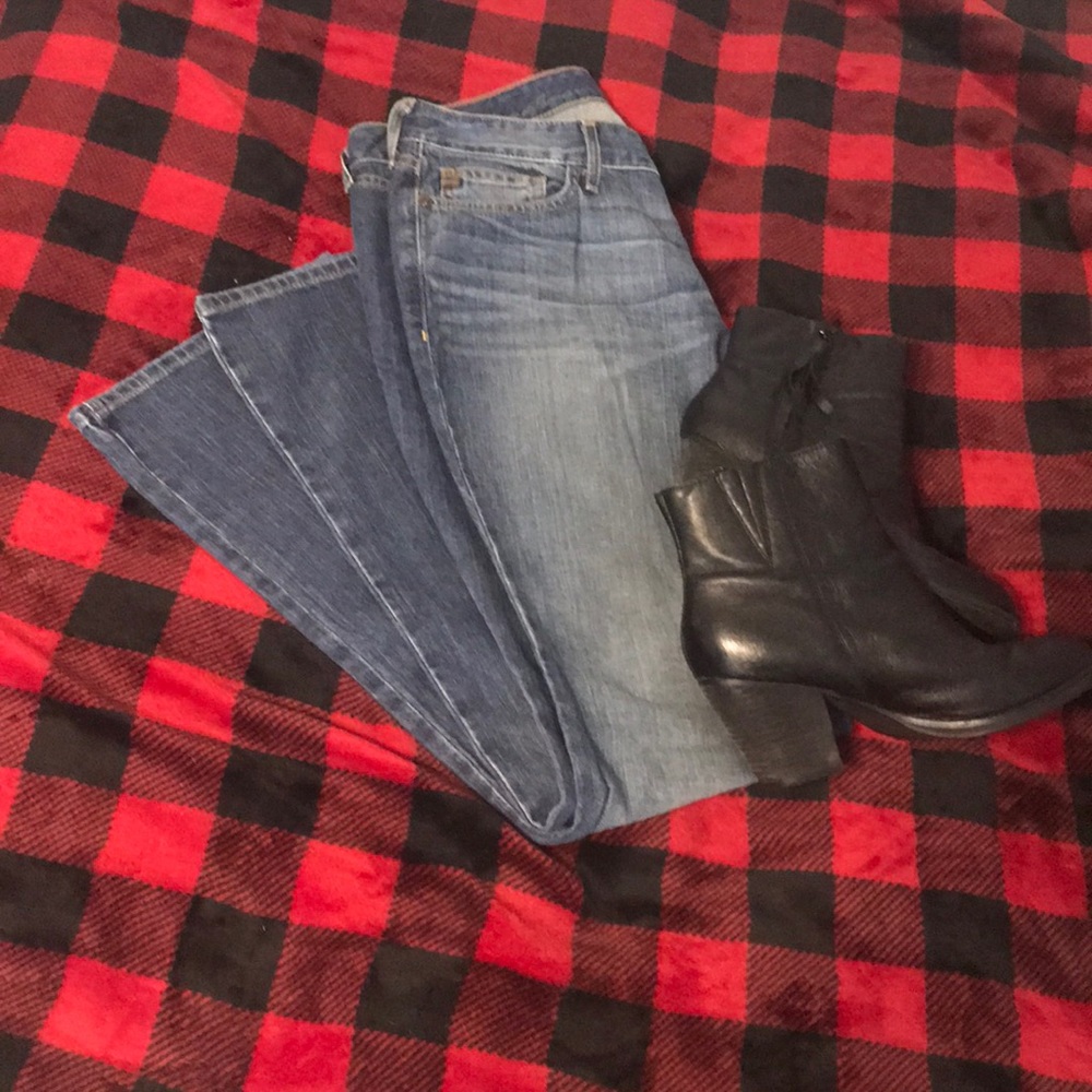 Eddie Bauer worn wash jeans